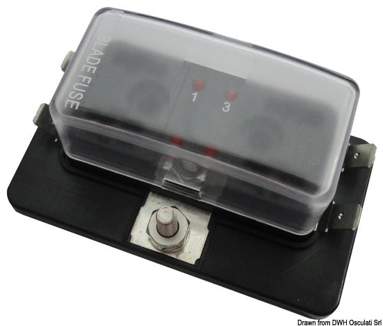 Caja de fusibles de cuchilla Osculati MINI 4 salidas 14.101.04