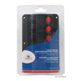 Osculati Pannello elettrico Wave Design con interruttori a bascula con LED 14.104.01