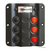 Osculati Pannello elettrico Wave Design con interruttori a bascula con LED 14.104.01