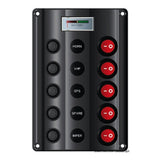 Osculati Wave Design Schalttafel mit Wippschaltern und LEDs 14.104.01