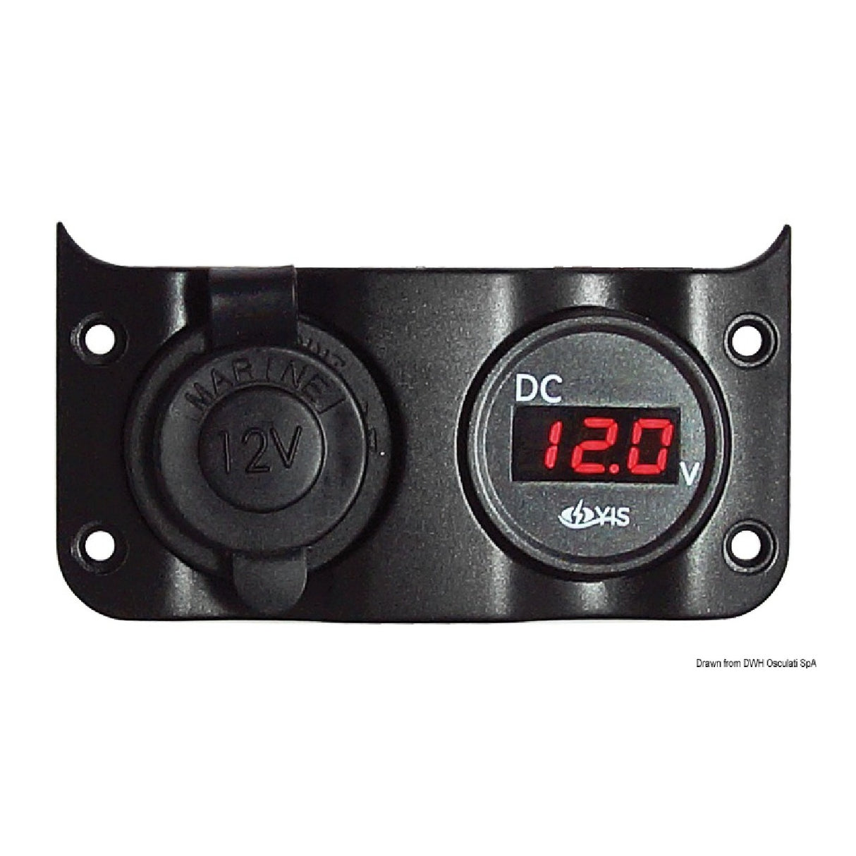 Osculati Voltometro 3/30 V per pannello elettrico Wave 14.104.08