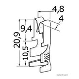 Osculati Kontakte aus verzinntem Messing 14.118.01