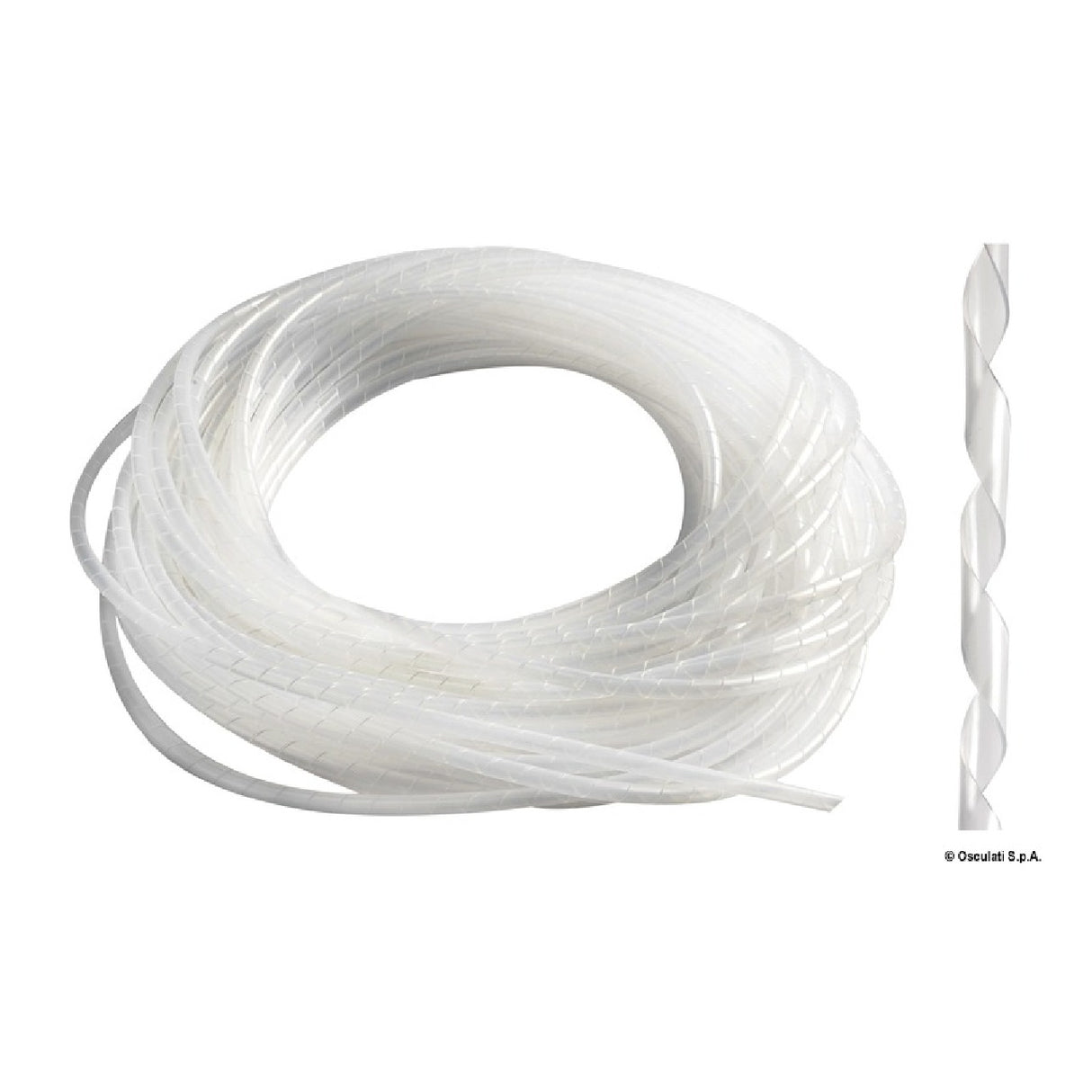Espiral de polietileno blanco Osculati para cableado 14.140.01