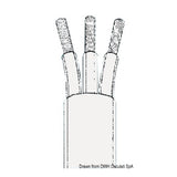 Cable Eléctrico Marino Osculati de Cobre Recubierto de PVC Superaislado Negro, Marrón y Rojo 14.149.10