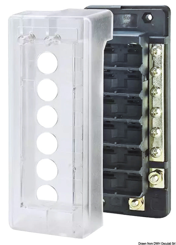 Osculati Caja de fusibles automática (disyuntor) 14.182.06