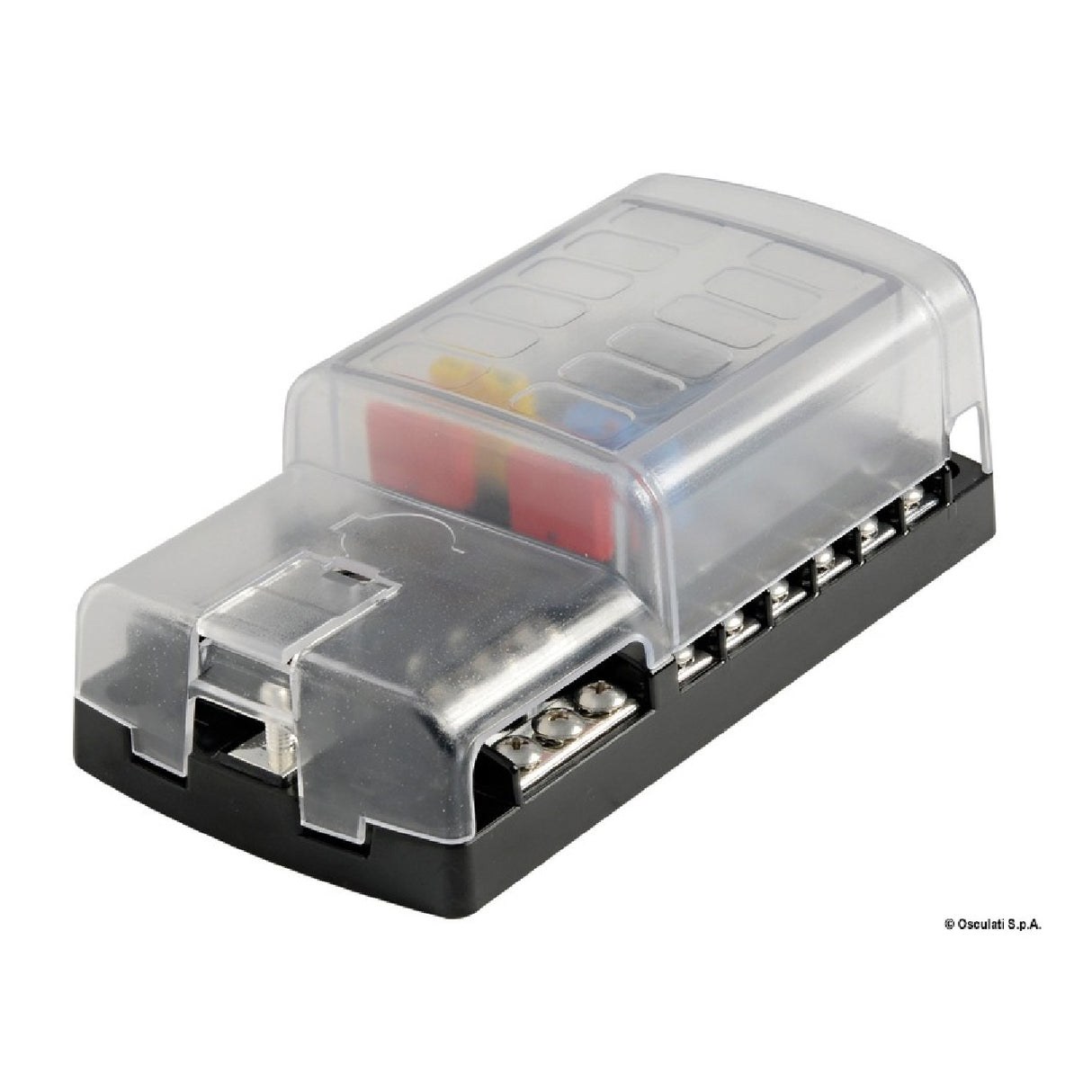 Caja de fusibles reiniciable Osculati con 6/12 plazas 14.183.26