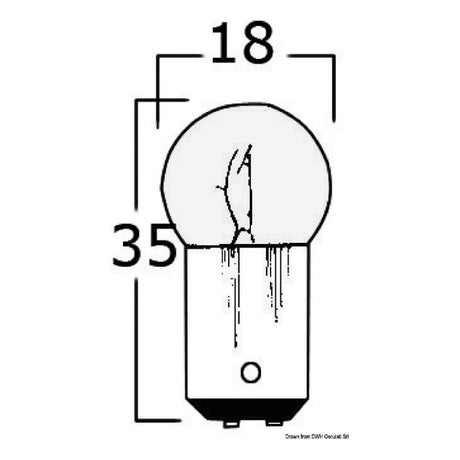 Osculati Lampadina bipolare 12/24 V 5/10 W 14.200.00