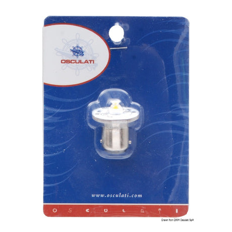 Osculati LED bulb for BA15D anchor lights with aligned bayonet pins 14.223.00
