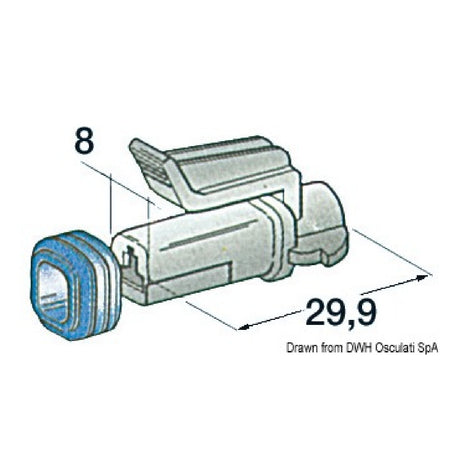 Osculati Connettori stagni in plastica 14.235.10