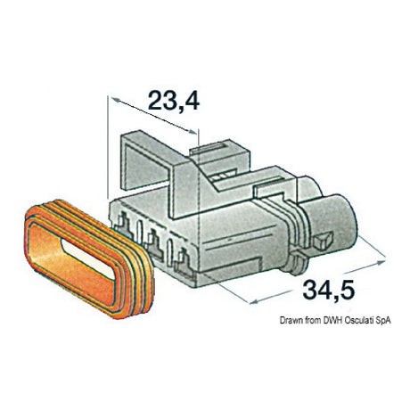 Osculati Connettori stagni in plastica 14.235.10