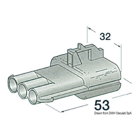 Osculati Connettori stagni in plastica 14.235.10