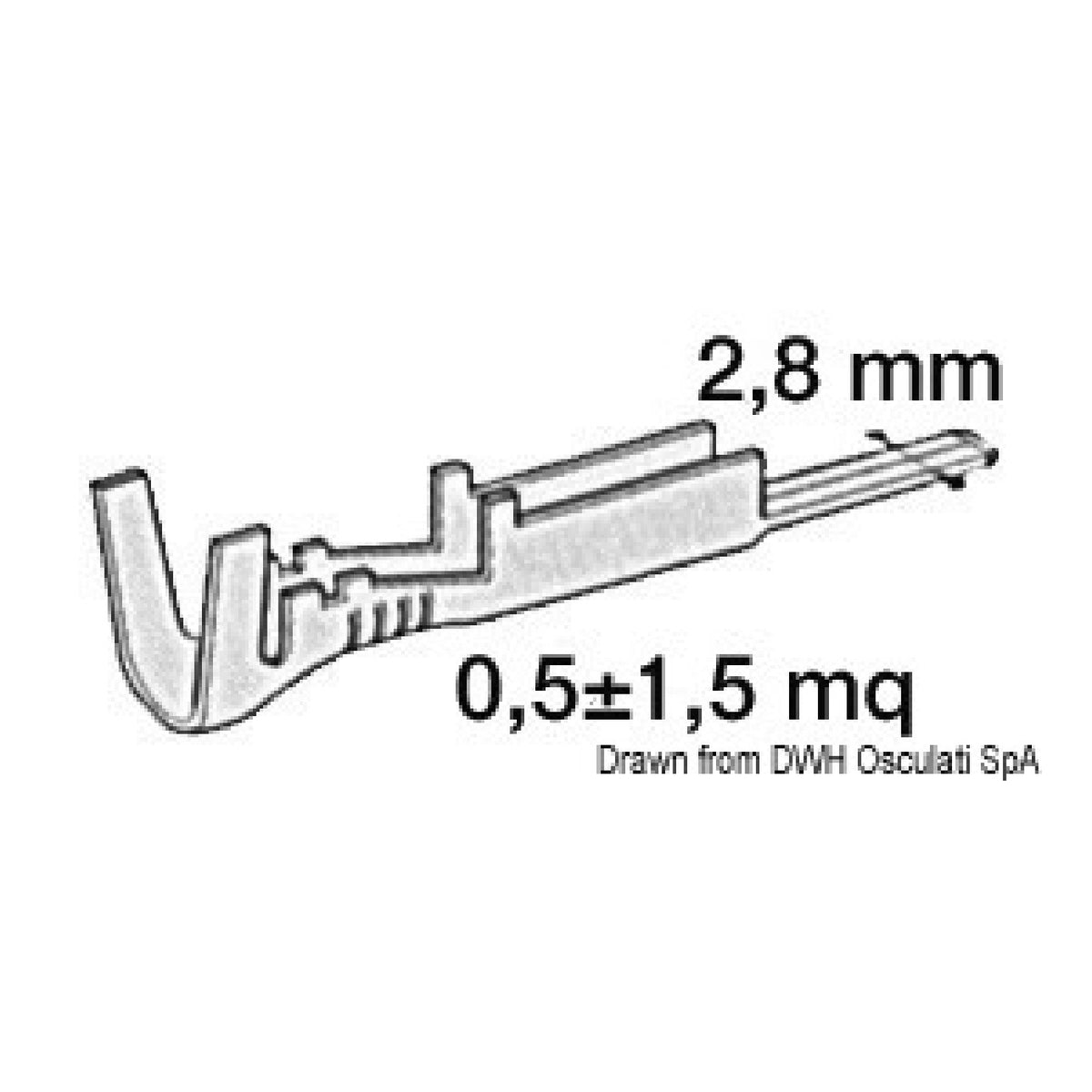 Osculati Innesto maschio in ottone 14.236.45