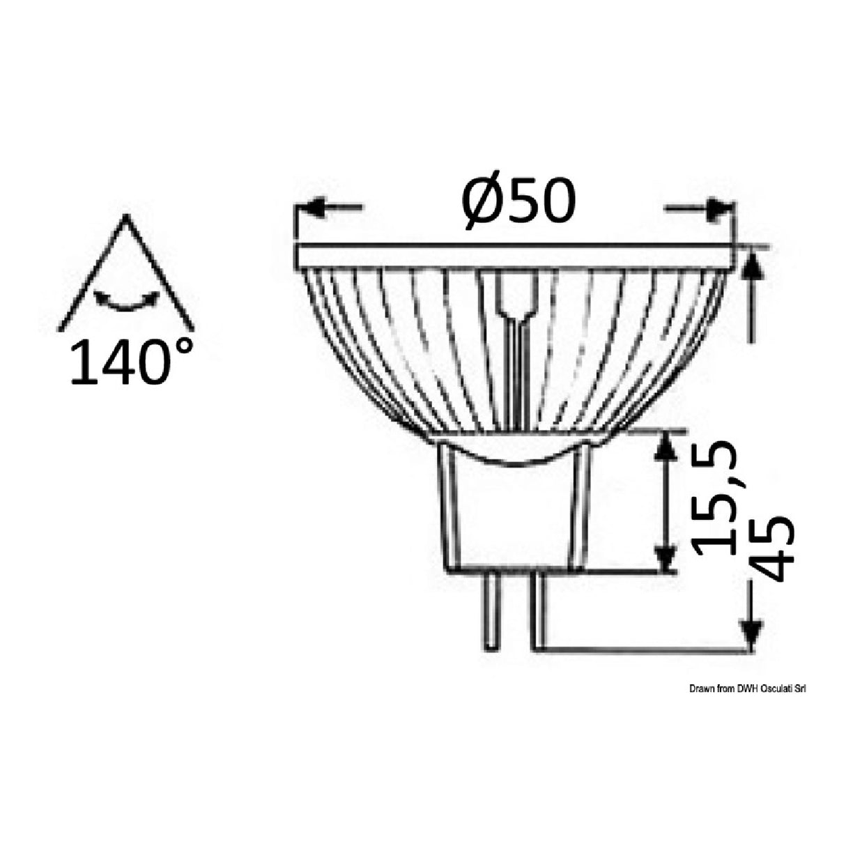 Osculati Lampadina LED a faretto