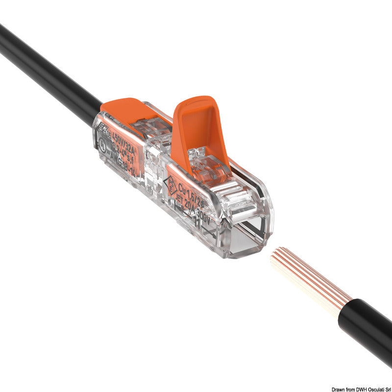 Conector de empalme en línea WAGO de 4 mm