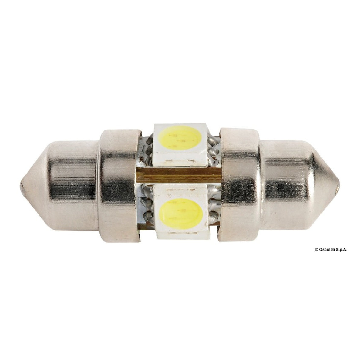 Bombilla LED Torpedo Osculati 2 de 31 mm y 3000 K 14.301.20 (paquete de 1 unidad) 14.301.20