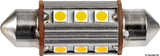Osculati 2 Bombillas LED tipo fusible 39 mm 3000 K 2W 14.301.23