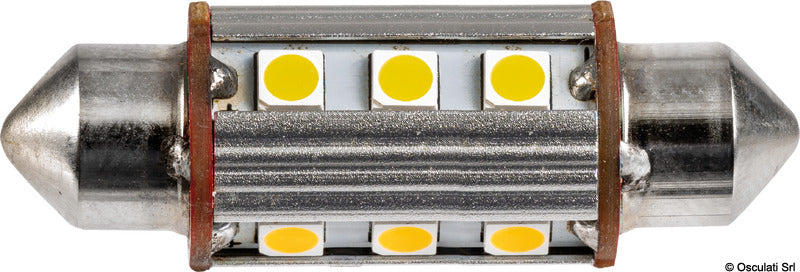 Osculati 2 Bombillas LED siluro 42 mm 3000 K 2,5W 14.301.25