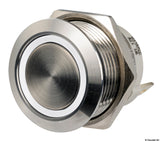 Interruptor plano ON-OFF de acero inoxidable Osculati 12/24 V blanco 14.315.01