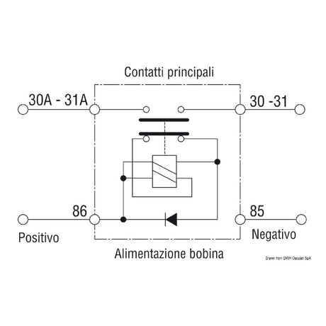 Osculati Staccabatteria automatico unipolare 14.384.12