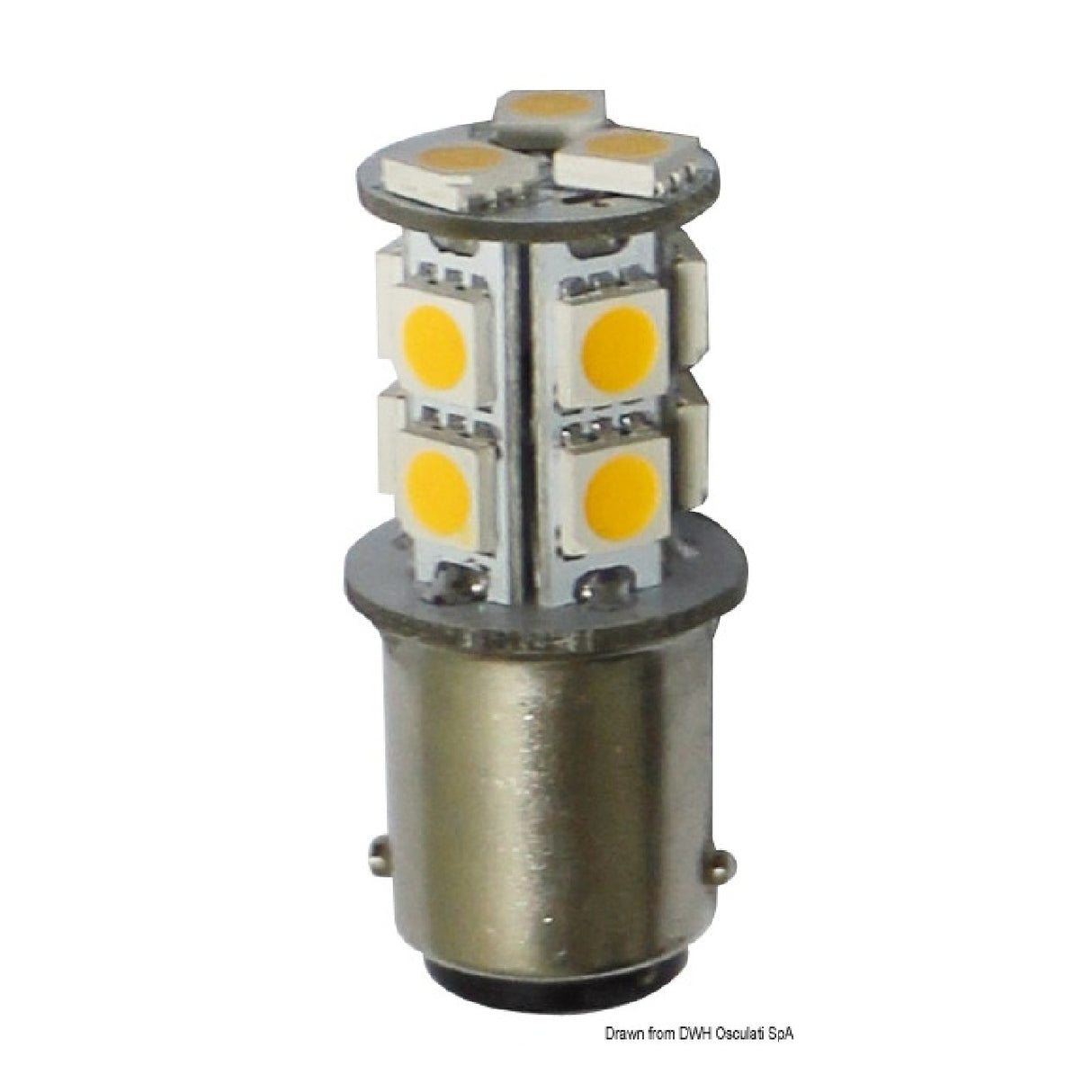 Osculati LED-Leuchtmittel 12/24 V BA15D 2-3,6-4 W 140-246-400 lm 14.443.11