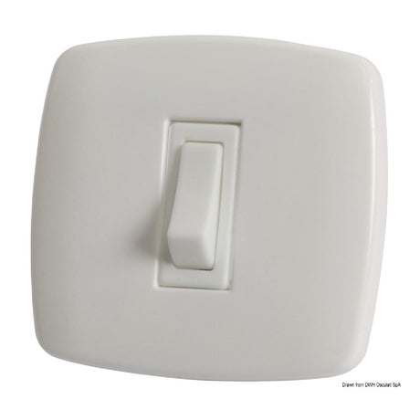 Osculati Interruttori Contemporary 1/2 pulsanti bianco 14.484.01