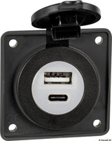 Osculati Presa incasso doppia USB Type-A + Type-C 14.527.01