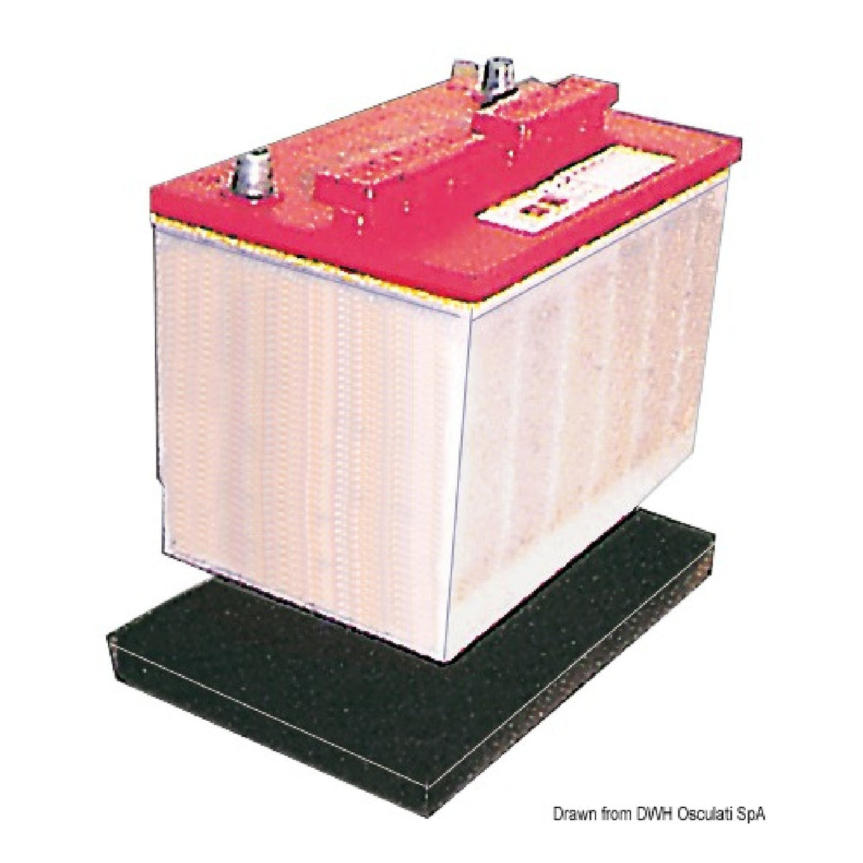 Osculati Vassoio portabatteria in gomma 14.549.01