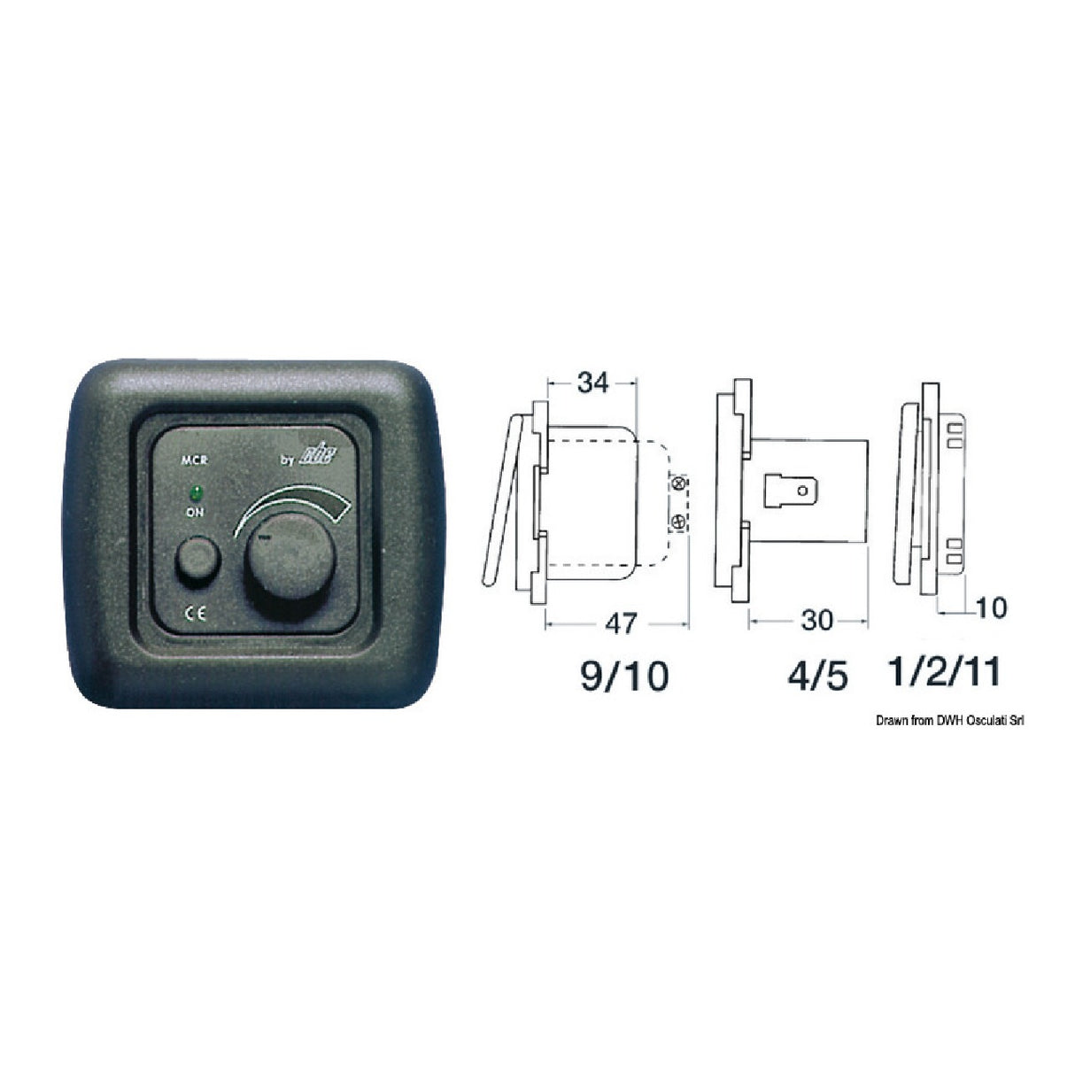 Regulador de intensidad CBE 40 W gris