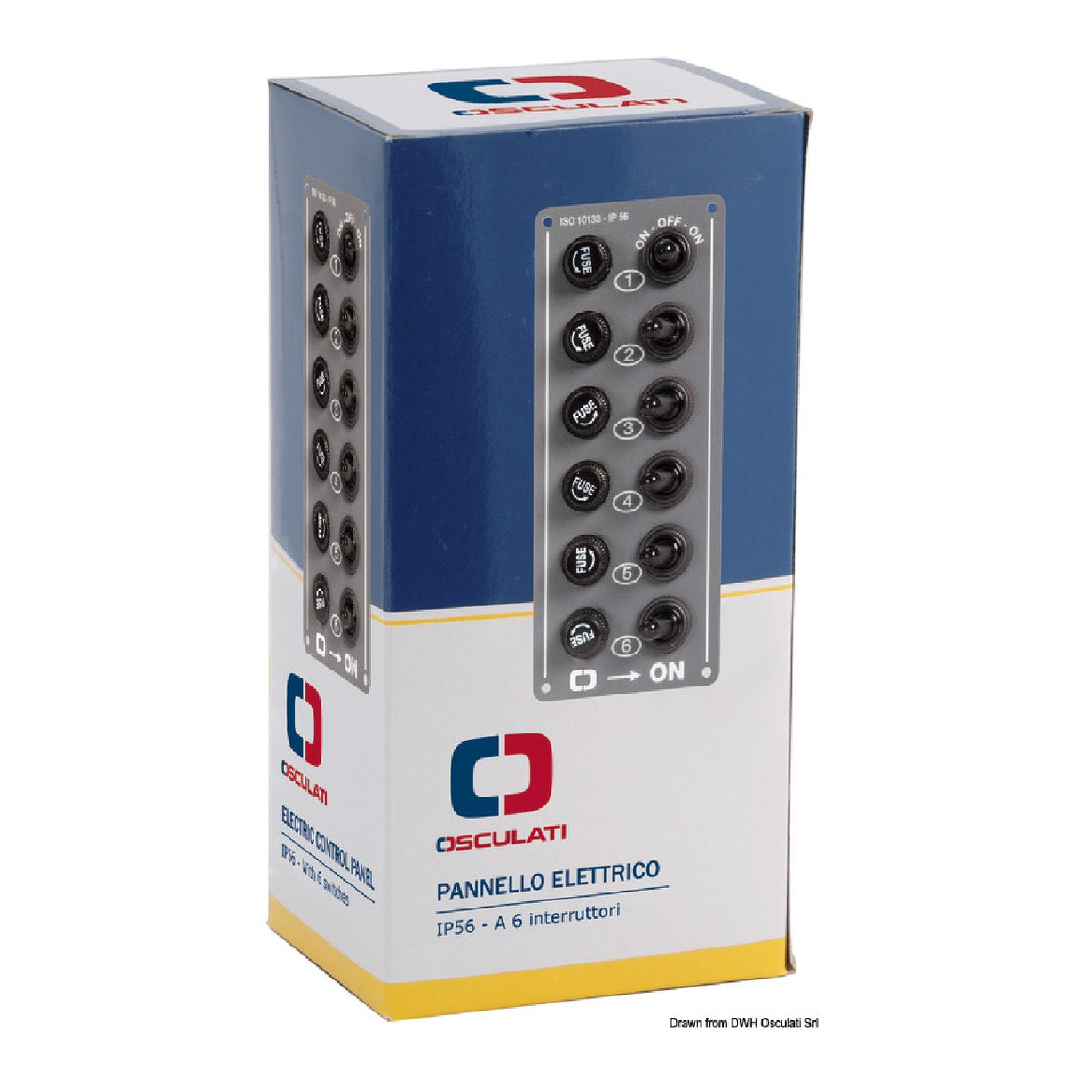 Osculati 6-switch electrical panel 14.701.00