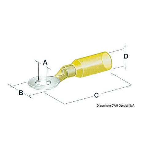 Osculati Occhioli stagni foro 4,3-5,3-6,4 mm 14.800.01