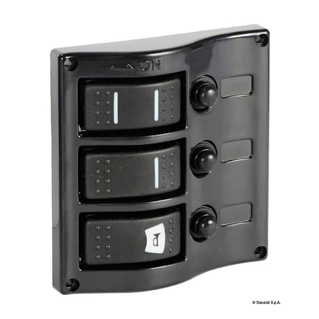 Osculati Pannello elettrico con interruttore carenato colore grafite 14.843.03