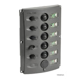 Osculati Pannelli elettrici con fusibili automatici e doppio LED 14.850.04