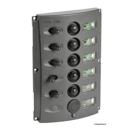 Osculati Pannelli elettrici con fusibili automatici e doppio LED 14.850.04