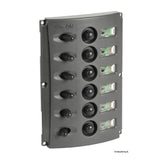 Osculati Pannelli elettrici con fusibili automatici e doppio LED 14.850.04