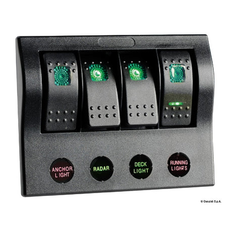 Osculati Pannello elettrico serie PCP Compact con circuit breaker + LED 14.860.04