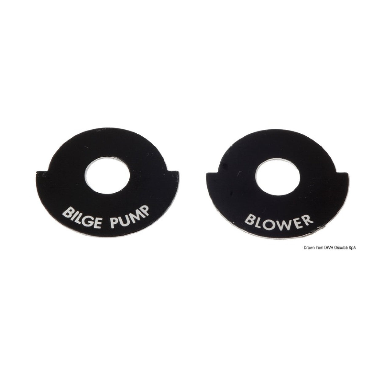 Osculati Targhetta autoadesiva per interruttori 14.916.01