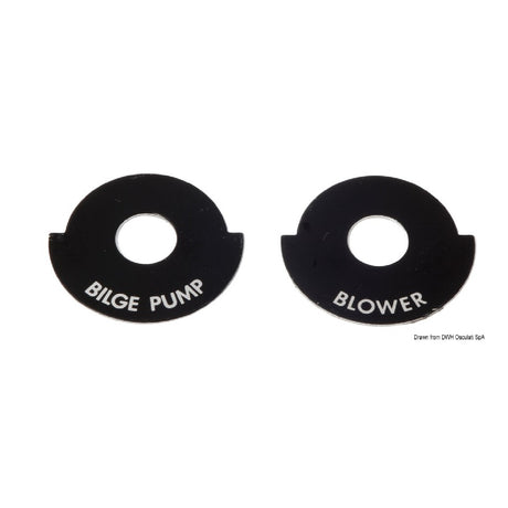 Osculati Targhetta autoadesiva per interruttori 14.916.01