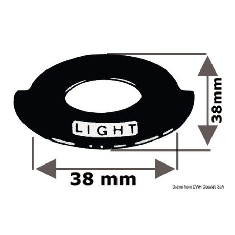 Osculati Targhetta autoadesiva per interruttori 14.916.01