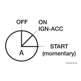 Osculati 3-contact watertight ignition key 14.918.31