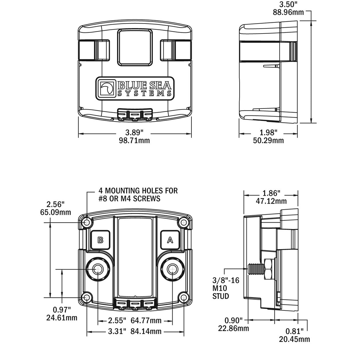 Automatisches Relais-Ladegerät Blue Sea Modell 7610B