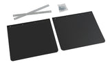 Lampa Coppia paraspruzzi neri personalizzati - 45x35 cm - Stampa 1 colore 14012P1