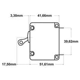 Blue Sea Hydraulischer Magneto-Kippschalter A-Serie AC/DC Schwarzer Hebel Modell 7228B