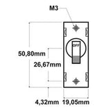 Blue Sea Hydraulischer Magneto-Kippschalter A-Serie AC/DC Schwarzer Hebel Modell 7228B