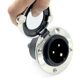 Toma Electra 16A 250V en acero inoxidable AISI 316 