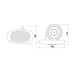 Sonora Tromba da incasso a scomparsa con diffusore a chiocciola Potenza dB 130