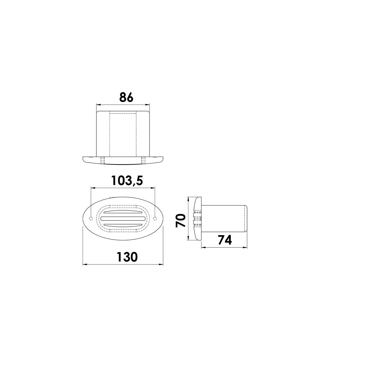 Sonora Tromba da incasso a scomparsaPotenza-Power dB 100
