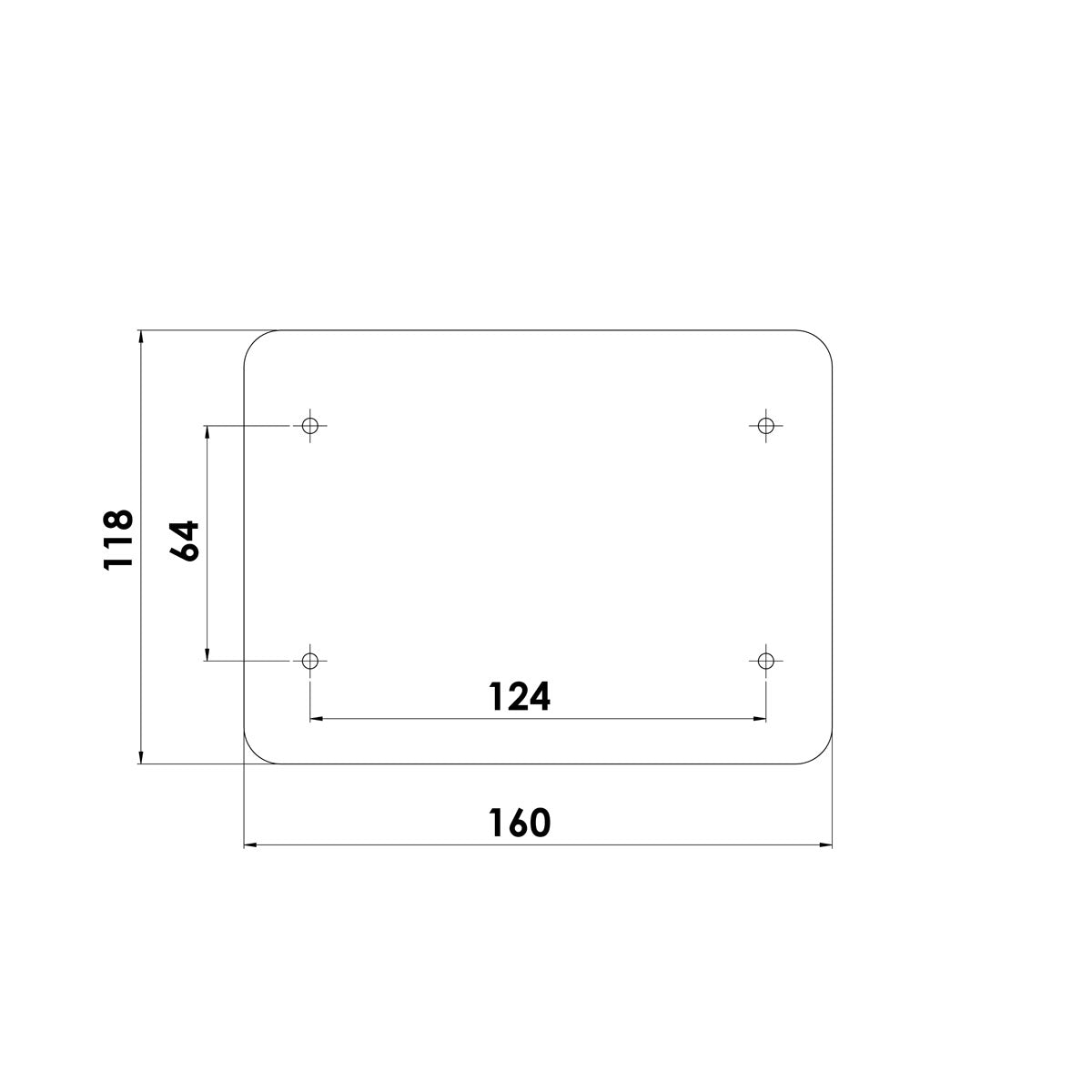 T-Power Doppia piastra fissa batteria o serbatoio Fabbricata in Plastica 1 kit