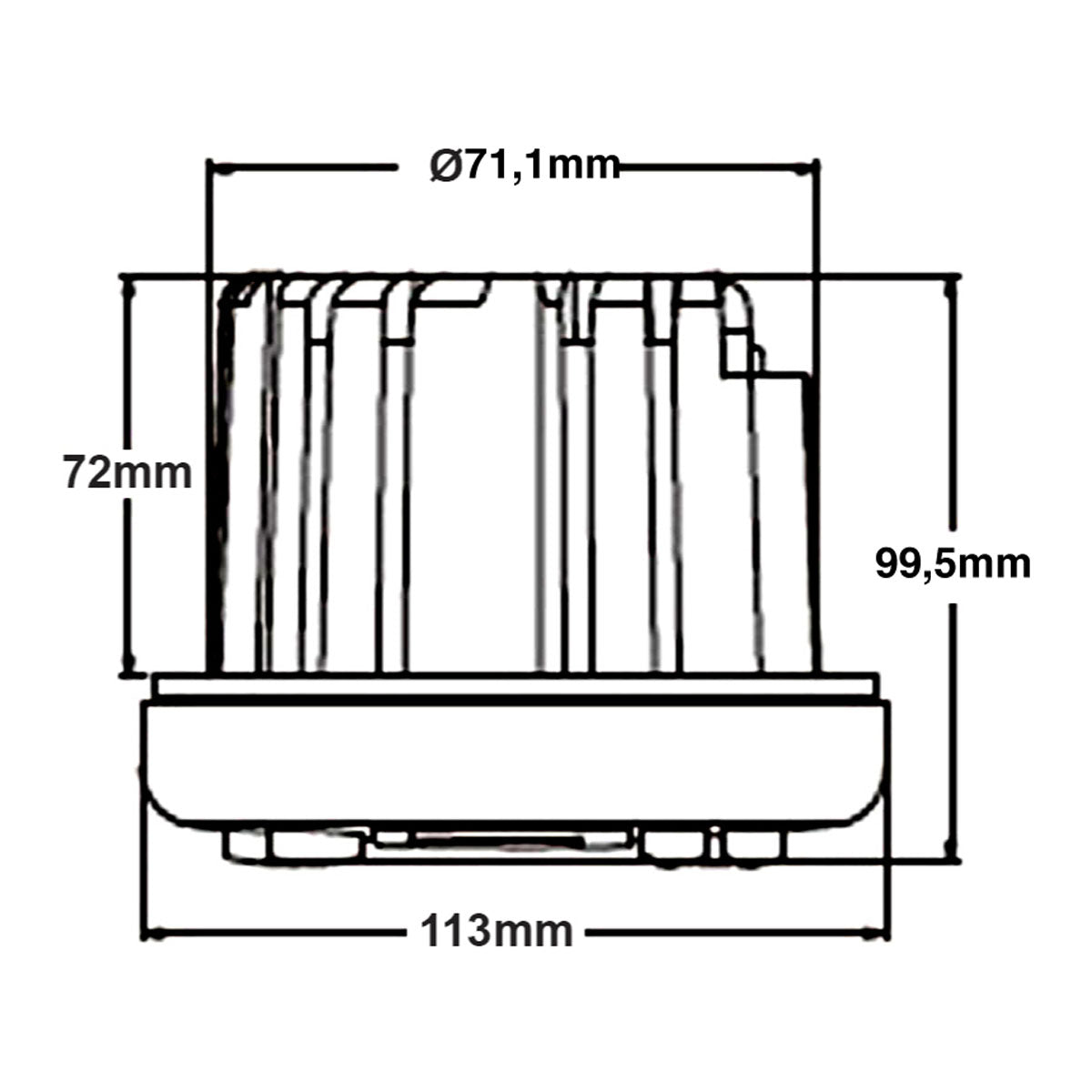 T-Sound Radio USB/Bluetooth Weight 3,500 kg