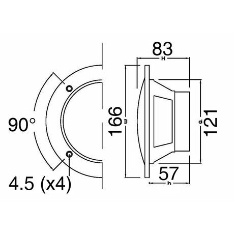 T-Sound Paar wasserdichte 6,25-Zoll-Lautsprecher, schwarze Farbe