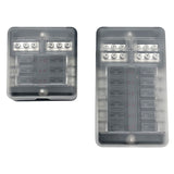 Trem Polycarbonate blade fuse box with transparent snap-on lid
